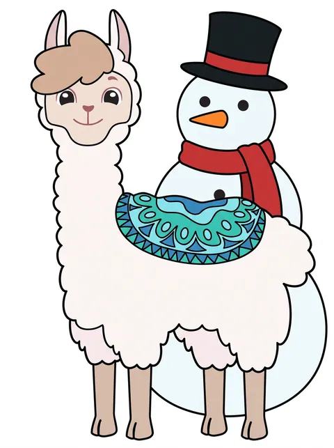 Lösung: Bobby und der Schneemann farbig