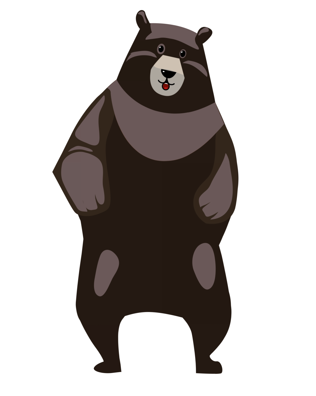 Dunkelbrauner Bär Tanzbär